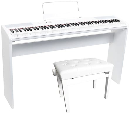 Fazley FSP-200-W digitale piano wit + onderstel wit + pianobank wit