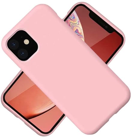 Hoesje Geschikt voor iPhone 12 / 12 Pro - Nano Liquid siliconen Backcover - Licht Roze