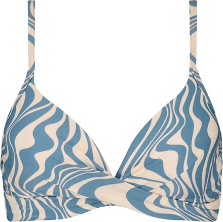 BEACH LIFE - swirl twist bikinitop - Bikini top dames - Off White-Blauw