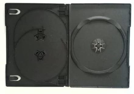 Dailygoods - Dailygoody - DVD Case - Ruimtebesparend - Duurzaam - 3 Disc - 5 Pack - Opbergoplossing - Compact - Zwart