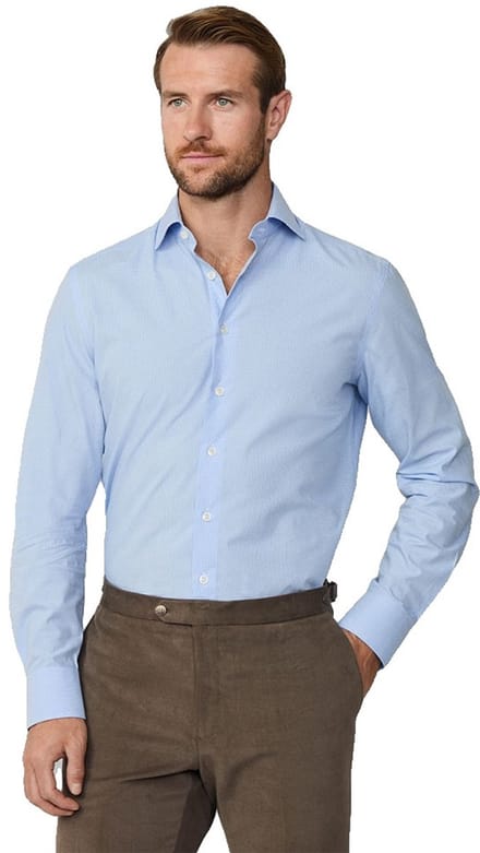 Hackett Formal Gingham Overhemd Met Lange Mouwen Blauw M-L Man