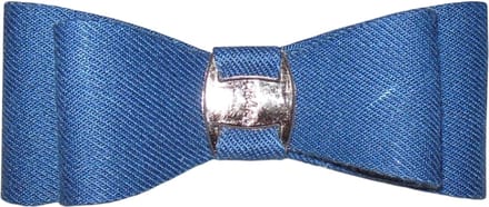 Duckklem strik met gesp blauw