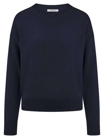 Trui ronde hals Van Peter Hahn blauw