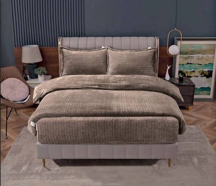 Beau Maison Sherpa Flanel Easy Dekbed - 240x220 cm - Coffee Brown