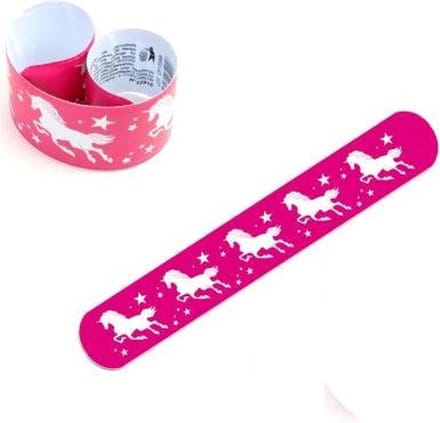 Klaparmband Eenhoorn | Unicorns | Fel Roze