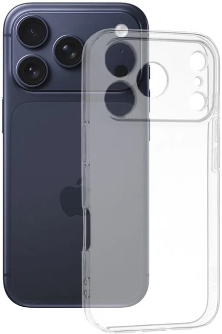 Hoesje geschikt voor Apple iPhone 17 Pro - Techsuit Clear Silicone Back Cover - Transparant