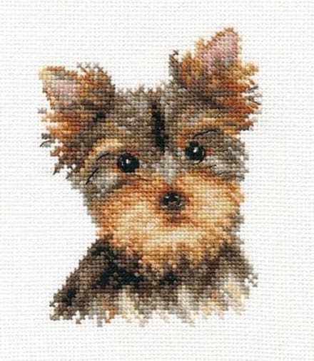 Borduurpakket Yorkshire Terrier - Alisa