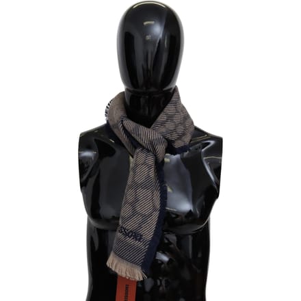 Missoni Heren Multicolor Gedessineerde Cashmere Unisex Wrap Sjaal
