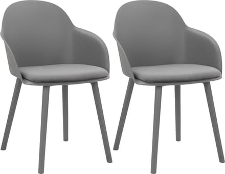 Seiko-Eetkamerstoel - 2 Pack - Antraciet