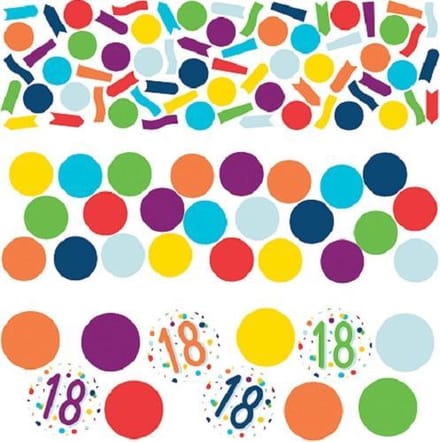 Amscan Confetti 18 Confetti Birthday 34 Gram Papier