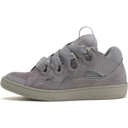 Sneakers Lanvin Curb Monochrome Suede Sneakers Anthracite