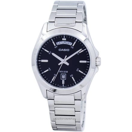 Casio Quartz MTP-1370D-1A1V MTP1370D-1A1V herenhorloge zwart