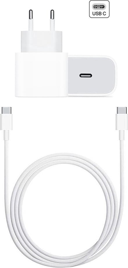 DW4Trading USB-C Power Adapter + Kabel - 20W - NIET geschikt voor Appel Watch