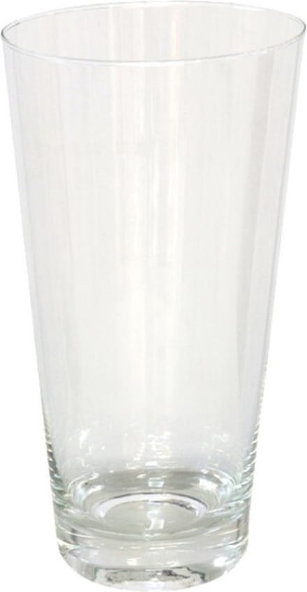 Gerimport Bloemenvaas conisch - helder glas - 12 x 19 cm - vazen/siervaas