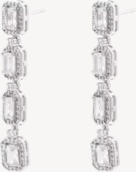 Margot Bardot Victoria's Radiance Drop Oorbellen Silver