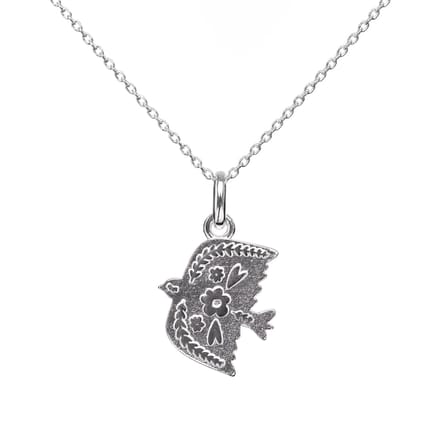 vanPauline - Ketting - Zilveren vogel