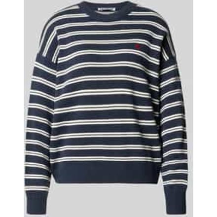 Oversized pullover van katoenmix