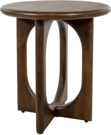 Salontafel Zodiac rond mangohout Ø50 cm - Walnoot