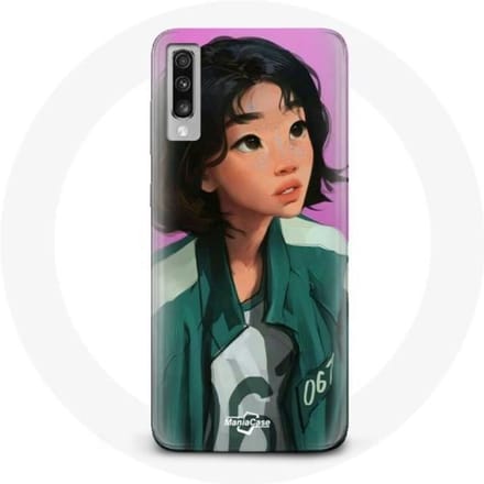 Coque pour Samsung Galaxy A70 Squid Game Kang Sae Byeok art