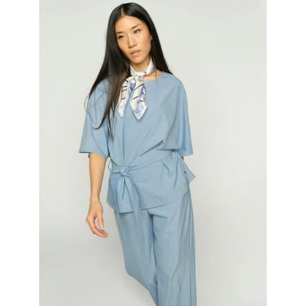 Relaxed fit blouse van viscosemix Model 'Rikas'