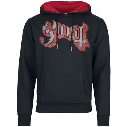Ghost Trui met capuchon - Priest - L - voor Mannen - zwart-rood