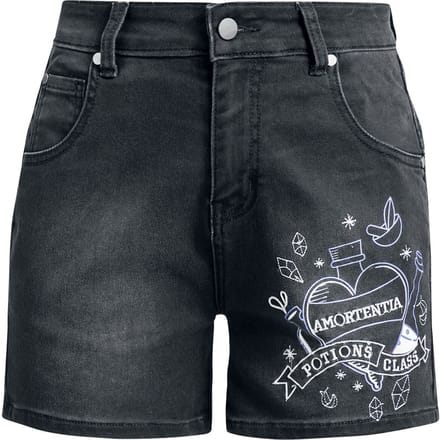 Harry Potter Shorts - Harry Potter - Potions - 27 - voor Vrouwen - grey denim