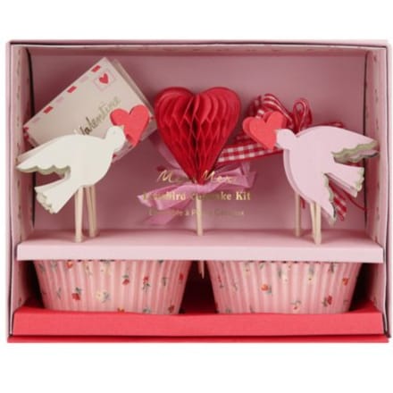 Meri meri valentijnsdag cupcake kit - lovebird