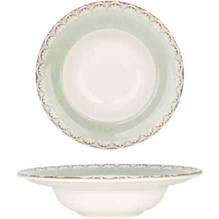 By Bone Pastabord - Rome - Porselein - 25 cm (400cc) - set van 2