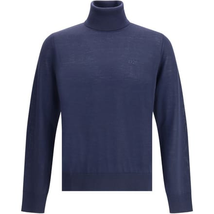 Dsquared² Blauwe Fleece Wol Coltrui