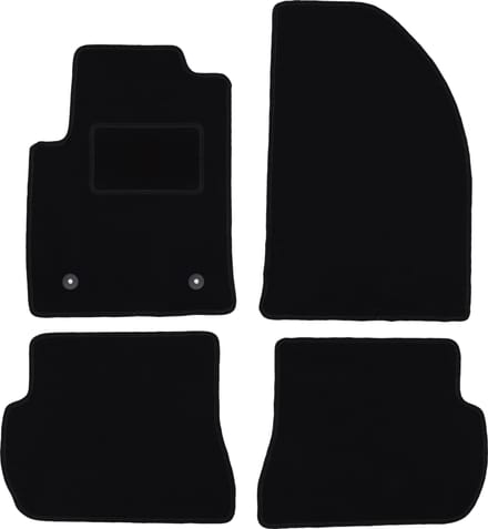Zwarte veloursmatten voor: Ford Fiesta MK6 hatchback (2002-2010)