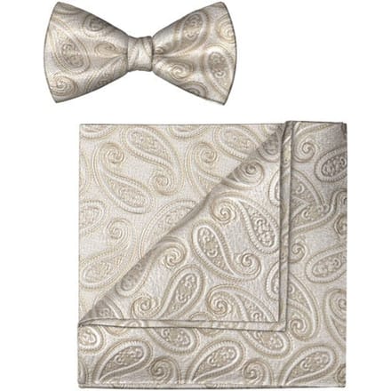 OLYMP Vlinderdas / pochet set, Champagne