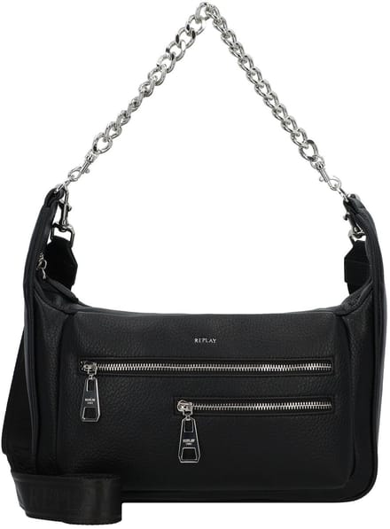REPLAY Schoudertas Shoulder Bag Black Zwart
