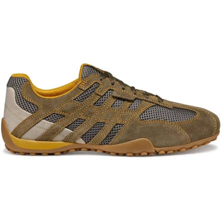 GEOX SNAKE ORIGINAL HEREN Sneakers - LEGERGROEN/DONKERGRIJS - Maat 40