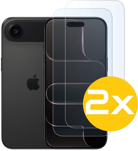 Screenprotector Geschikt Voor iPhone 17 Air - Glasplaat - Tempered Glass - 2 Stuks