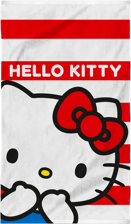 Hello Kitty Strandlaken Red - 70 x 120 cm - Katoen