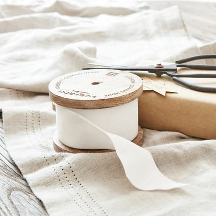 LOBERON Fluwelen lint Phaedra crème