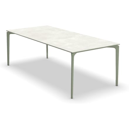 Fast Allsize tafel met stenen blad - Stoneware snow - Green Tea - 220 x 100 cm