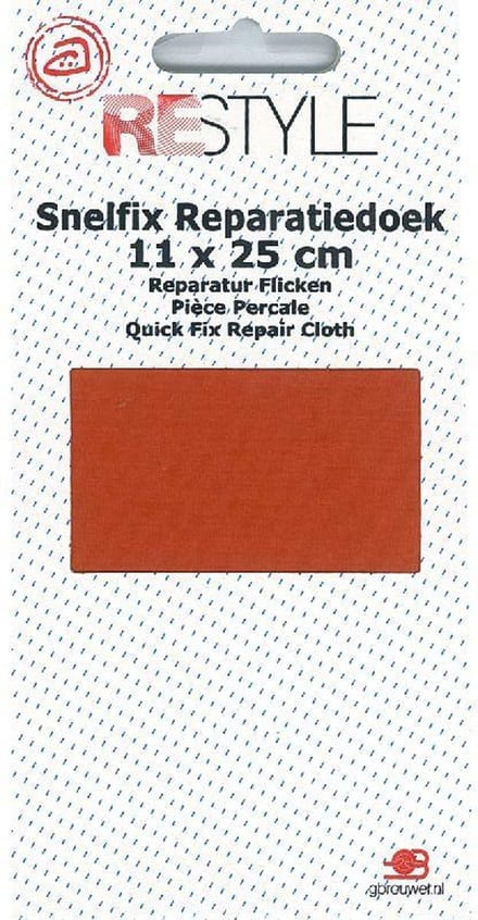 Reparatiedoek Strijkbaar - Oranje - 11x 25 cm