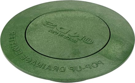 Afvoer Emitter - Drainage Klep - Water Afvoeren - Pop-Up Mechanisme - 3 en 4 Inch - Groen