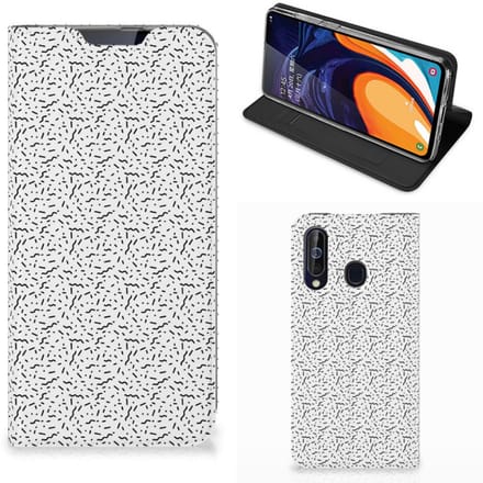 Samsung Galaxy A60 Hoesje met Magneet Stripes Dots