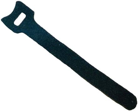 Velcro strap black 16 x 400