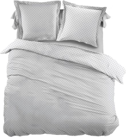 Snoozing Pierrot - Dekbedovertrek - Eenpersoons - 140x200/220 cm + 1 kussensloop 60x70 cm - Gray