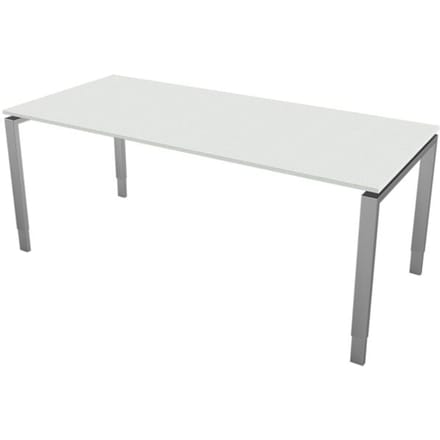 Eettafel Beta 180cm licht grijs hoogte verstelbaar