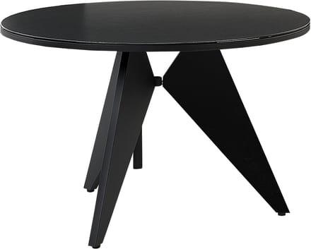OLMETTO - Tuintafel - Zwart - 110 x 83 cm - Aluminium