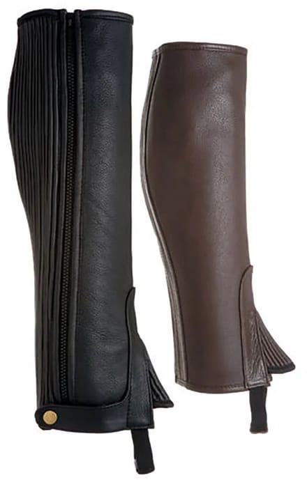 Lexhis Leer Halve Chaps Zwart XL