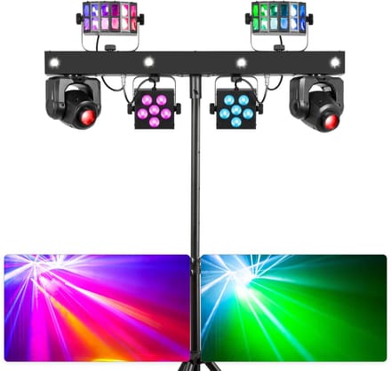 BeamZ ShowBar GO Glow - Alles-in-één lichteffect - Moving head bar met multi-fixtures - Met statief