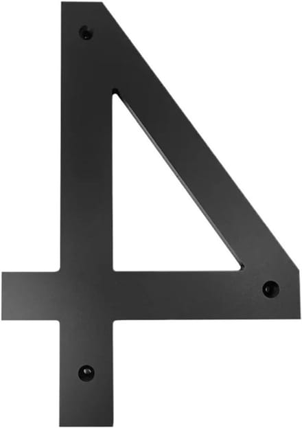 Huisnummer - Deurplaat - Huis Herkenning - Extra Groot - 30 cm - Zwart