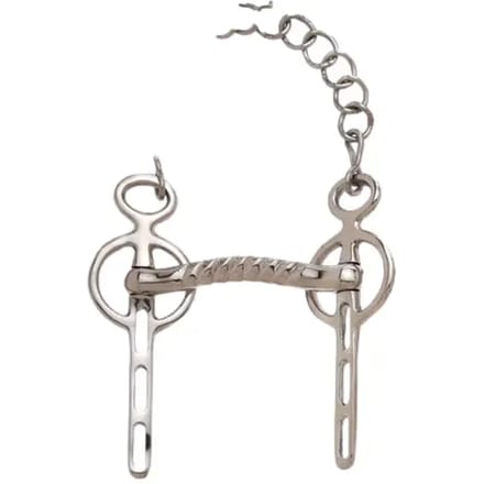 Sefton Liverpool Curb Port Bit 3 Sleuven Zilver 12.5 cm