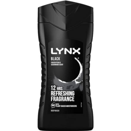 Lynx Body Wash Zwart - 225 ml