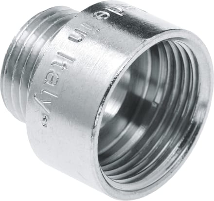 Bonfix Messing neusstuk verchroomd 1/2inch x 1/4inch RpR